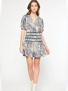ENTRO NATURE PATTERNED DRESS
